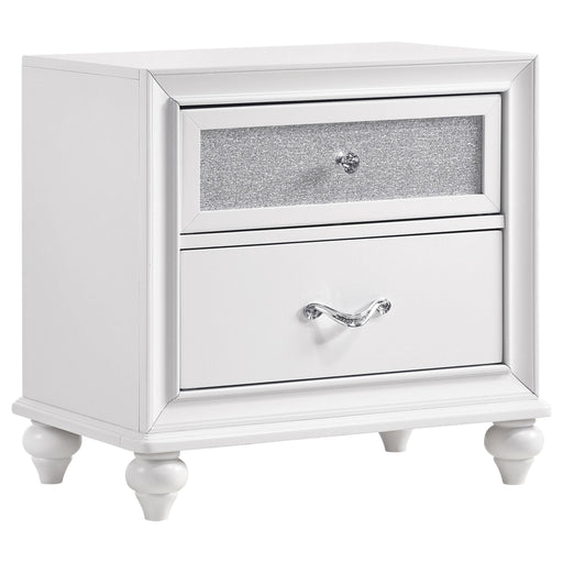 Barzini 2-drawer Nightstand White - 205892