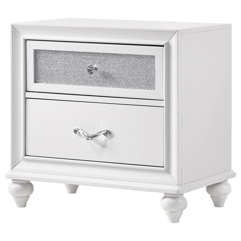 Barzini 2-drawer Nightstand White - 205892