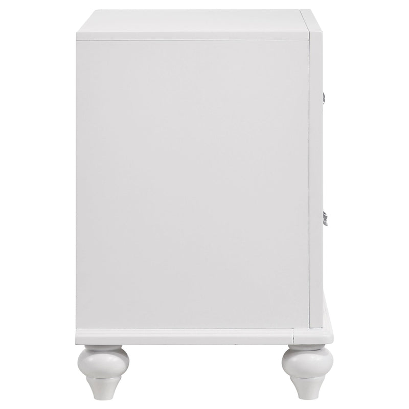 Barzini 2-drawer Nightstand White - 205892