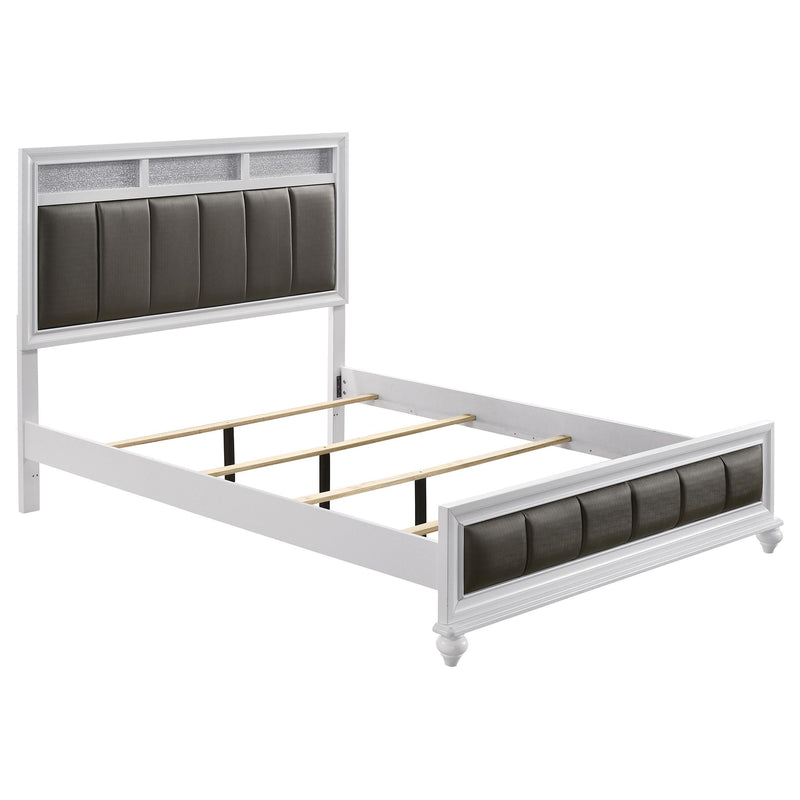 Barzini 4-piece California King Bedroom Set White - 205891KW-S4