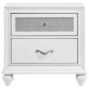 Barzini 4-piece California King Bedroom Set White - 300843KW-S4