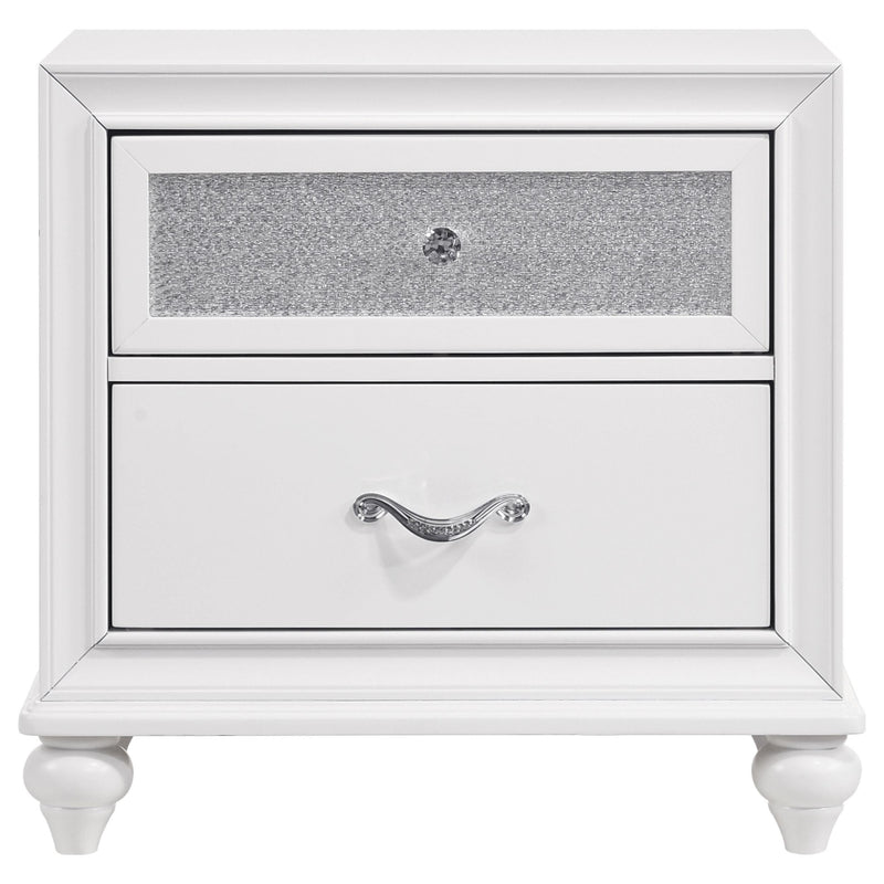 Barzini 4-piece California King Bedroom Set White - 300843KW-S4