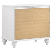 Barzini 4-piece California King Bedroom Set White - 300843KW-S4