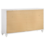 Barzini 4-piece California King Bedroom Set White - 300843KW-S4