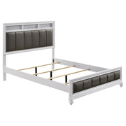 Barzini 4-piece Eastern King Bedroom Set White - 205891KE-S4