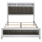 Barzini 4-piece Eastern King Bedroom Set White - 205891KE-S4