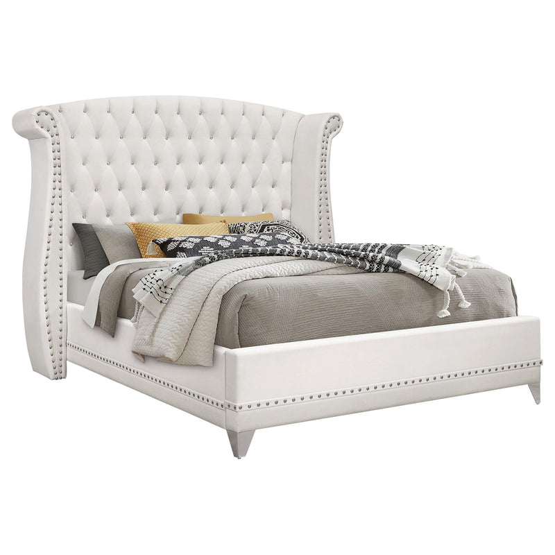 Barzini 4-piece Queen Bedroom Set White - 300843Q-S4