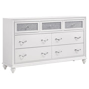 Barzini 4-piece Queen Bedroom Set White - 300843Q-S4
