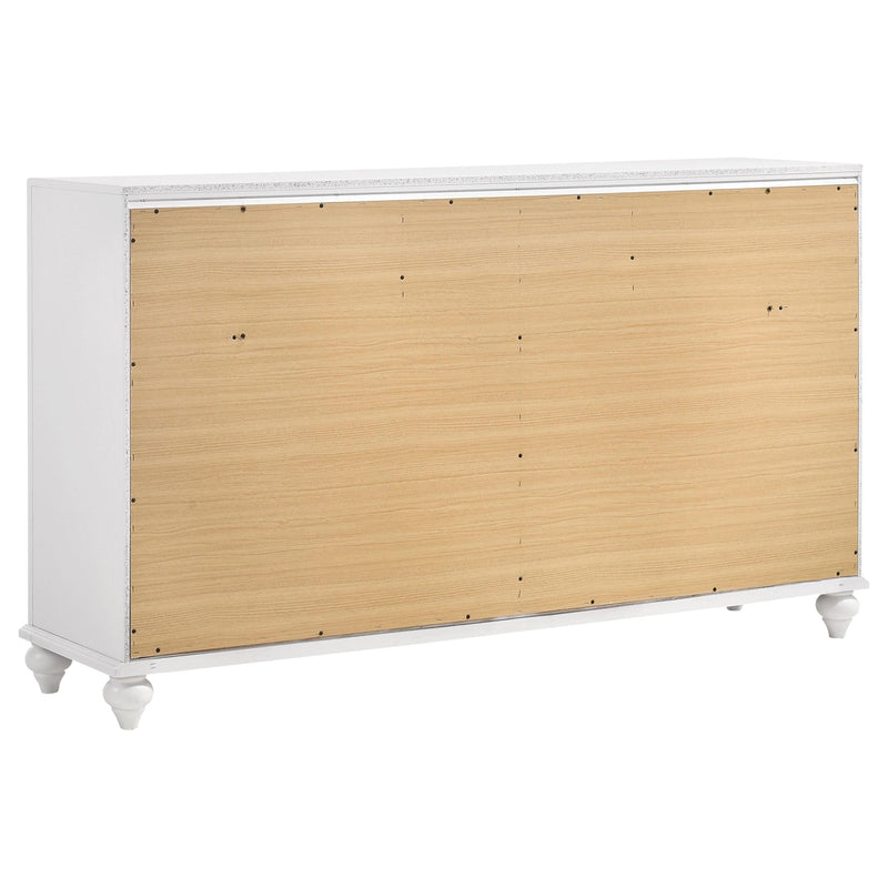 Barzini 5-piece Queen Bedroom Set White - 205891Q-S5