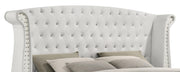Barzini Upholstered Queen Wingback Bed White - 300843Q