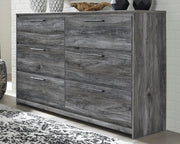 Baystorm Gray Dresser, Mirror and 2 Nightstands - B221B64