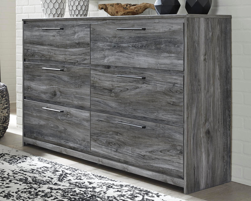 Baystorm Gray Dresser, Mirror and 2 Nightstands - B221B64