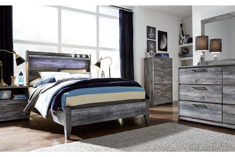 Baystorm Gray Full Panel Bed - DMV FurnitureFull Bed