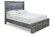 Baystorm Gray Full Panel Bed with 2 Storage Drawers - DMV FurnitureFull Bed
