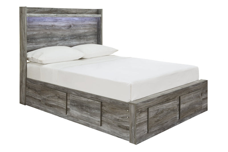 Baystorm Gray Full Panel Bed with 6 Storage Drawers - DMV FurnitureFull Bed