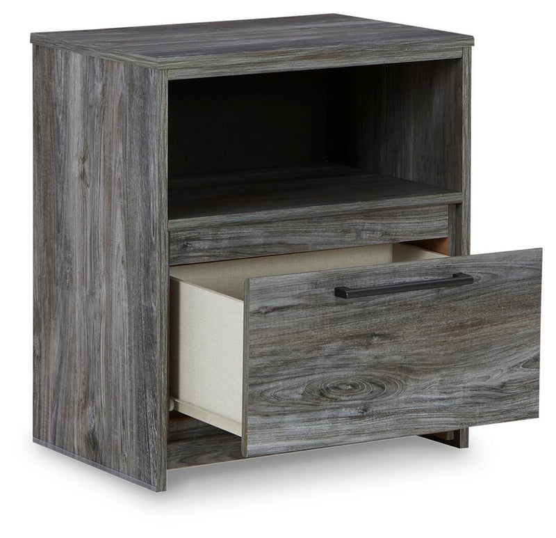 Baystorm Gray Full Panel Headboard, Dresser and Nightstand - B221B59