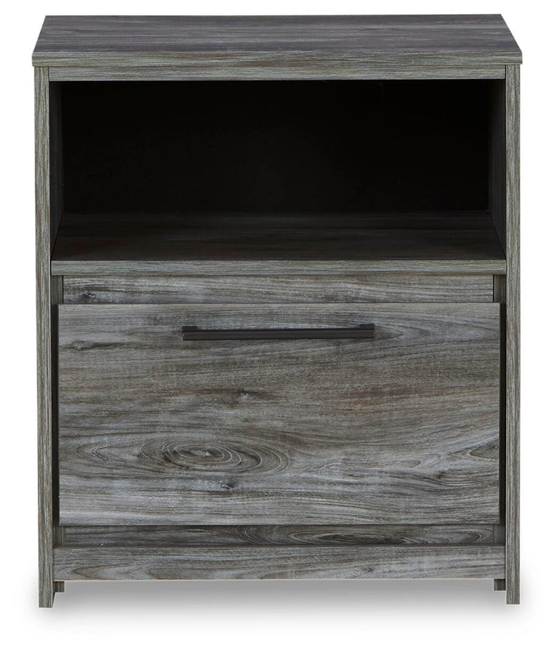 Baystorm Gray Full Panel Headboard, Dresser and Nightstand - B221B59