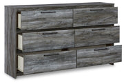 Baystorm Gray Full Panel Headboard, Dresser and Nightstand - B221B59