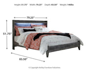 Baystorm Gray King Panel Bed, Dresser, Mirror and Chest - B221B52