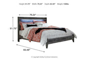 Baystorm Gray King Panel Bed - DMV FurnitureKing Bed