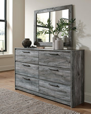 Baystorm Gray King Storage Bed, Dresser, Mirror, Chest and 2 Nightstands - B221B86