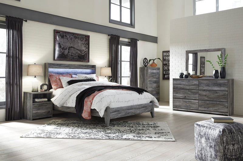 Baystorm Gray LED Panel Bedroom Set - DMV FurnitureBedroom Set