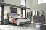 Baystorm Gray LED Panel Bedroom Set - DMV FurnitureBedroom Set