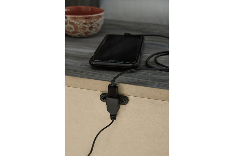 Baystorm Gray Nightstand - DMV FurnitureNightstand