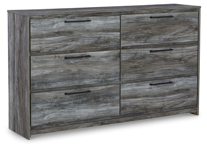 Baystorm Gray Queen Panel Storage Bed, Dresser and 2 Nightstands - B221B88