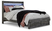 Baystorm Gray Queen Storage Bed, Dresser, Mirror and Chest - B221B82