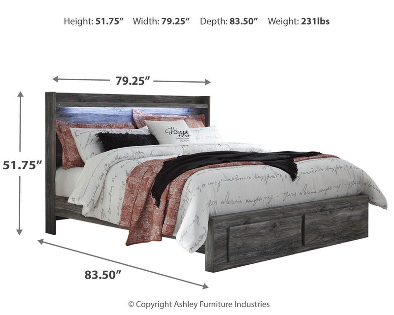 Baystorm King Panel Storage Bed, Dresser, Chest and 2 Nightstands - B221B92