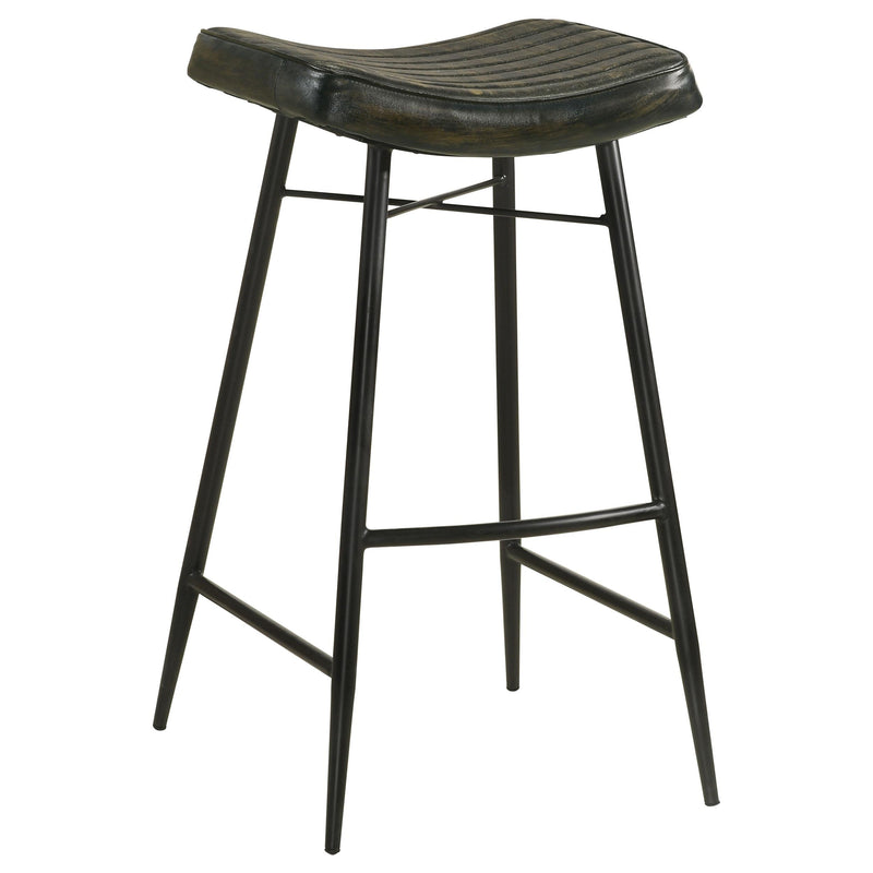 Bayu Leather Upholstered Bar Stool Espresso (Set of 2) - 109259