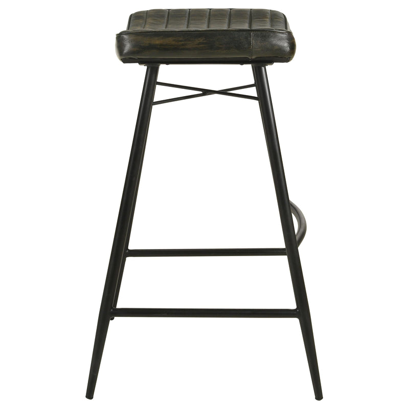 Bayu Leather Upholstered Bar Stool Espresso (Set of 2) - 109259