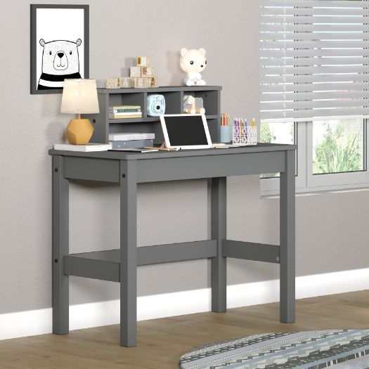 Logan - Writing Desk - Gray Finish