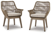 Beach Front Arm Chair with Cushion (Set of 2) - P399-601A - DMV Furniture