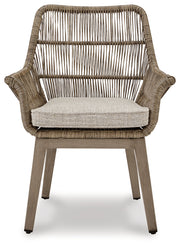 Beach Front Arm Chair with Cushion (Set of 2) - P399-601A - DMV Furniture