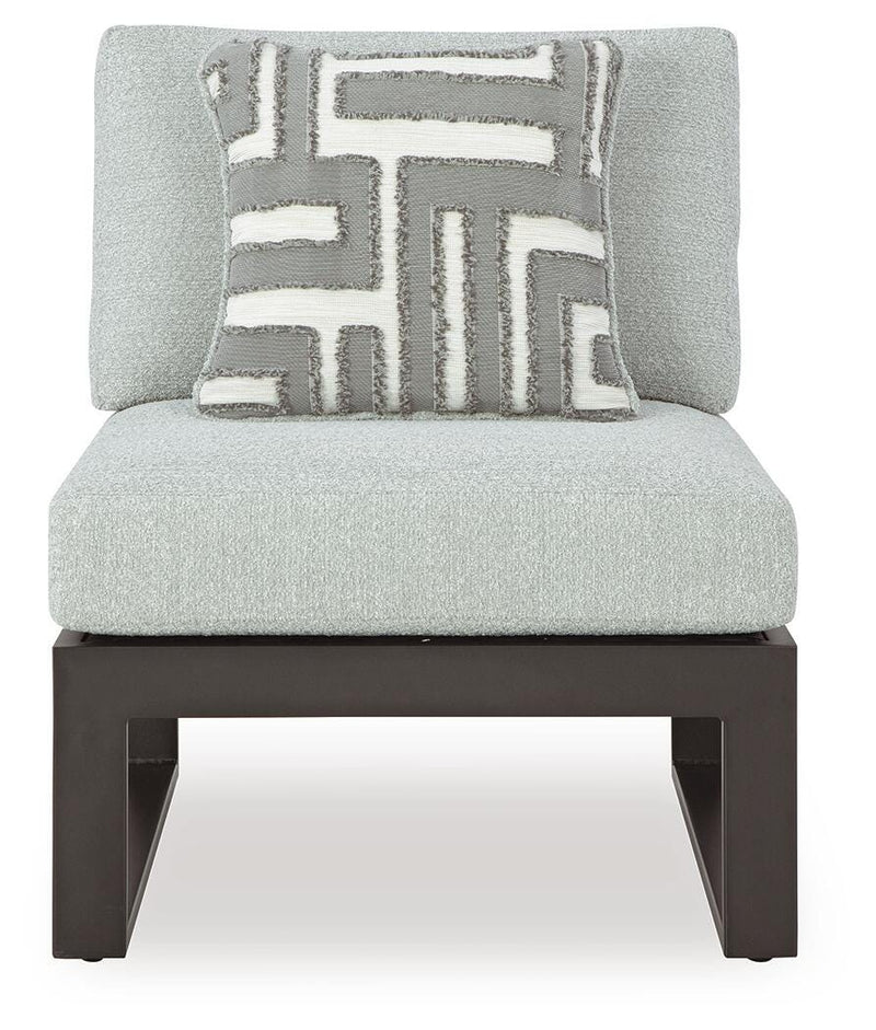Beachloft Black/Gray 6-Piece Outdoor Sectional - P490P1