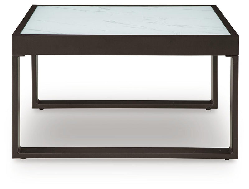 Beachloft Black/Gray Outdoor Coffee Table - P490-708