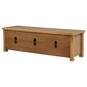 Beasley 2-Door 71-Inch Wood TV Stand Media Console Golden Oak - 723323