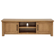 Beasley 2-Door 71-Inch Wood TV Stand Media Console Golden Oak - 723323