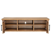 Beasley 2-Door 71-Inch Wood TV Stand Media Console Golden Oak - 723323