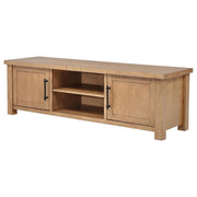 Beasley 2-Door 71-Inch Wood TV Stand Media Console Golden Oak - 723323