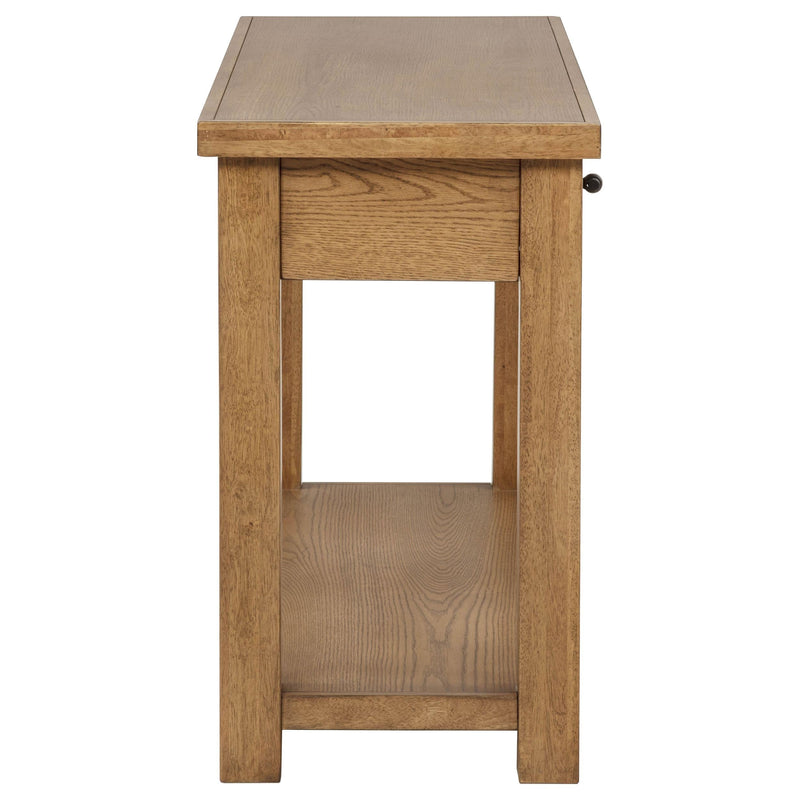Beasley 2-Drawer Wood Console Table Golden Oak - 723329