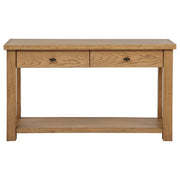 Beasley 2-Drawer Wood Console Table Golden Oak - 723329