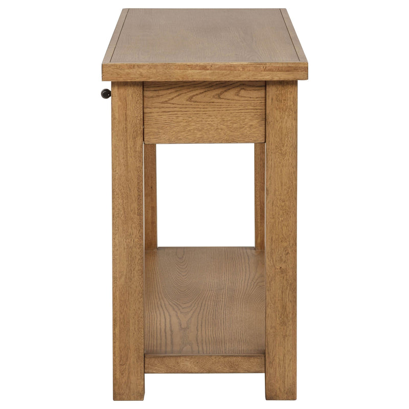 Beasley 2-Drawer Wood Console Table Golden Oak - 723329