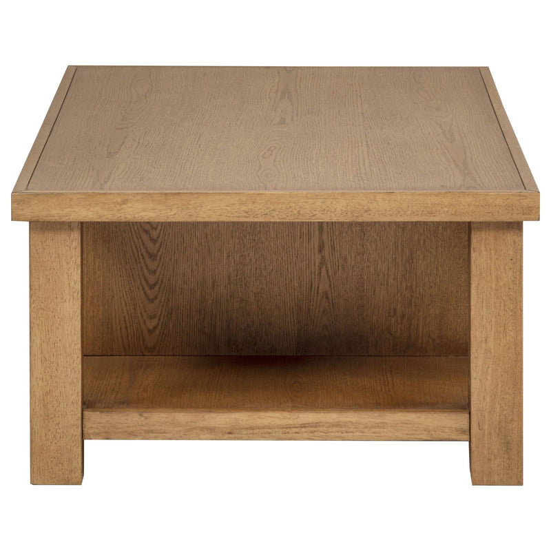 Beasley 3-Piece Wood Coffee Table Set Golden Oak - 723328-S3