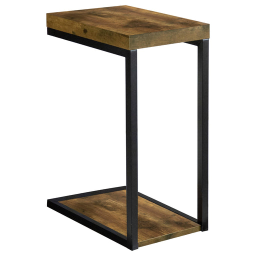 Beck Engineered Wood C-Shape Sofa Side Table Antique Nutmeg - 931246