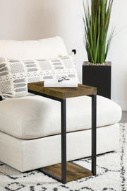Beck Engineered Wood C-Shape Sofa Side Table Antique Nutmeg - 931246
