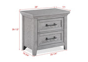 Beckett Rustic Gray Footboard Bench Panel Bedroom Set - DMV FurnitureBedroom Set