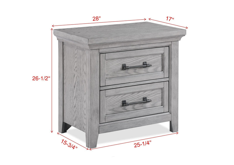Beckett Rustic Gray Footboard Bench Panel Bedroom Set - DMV FurnitureBedroom Set